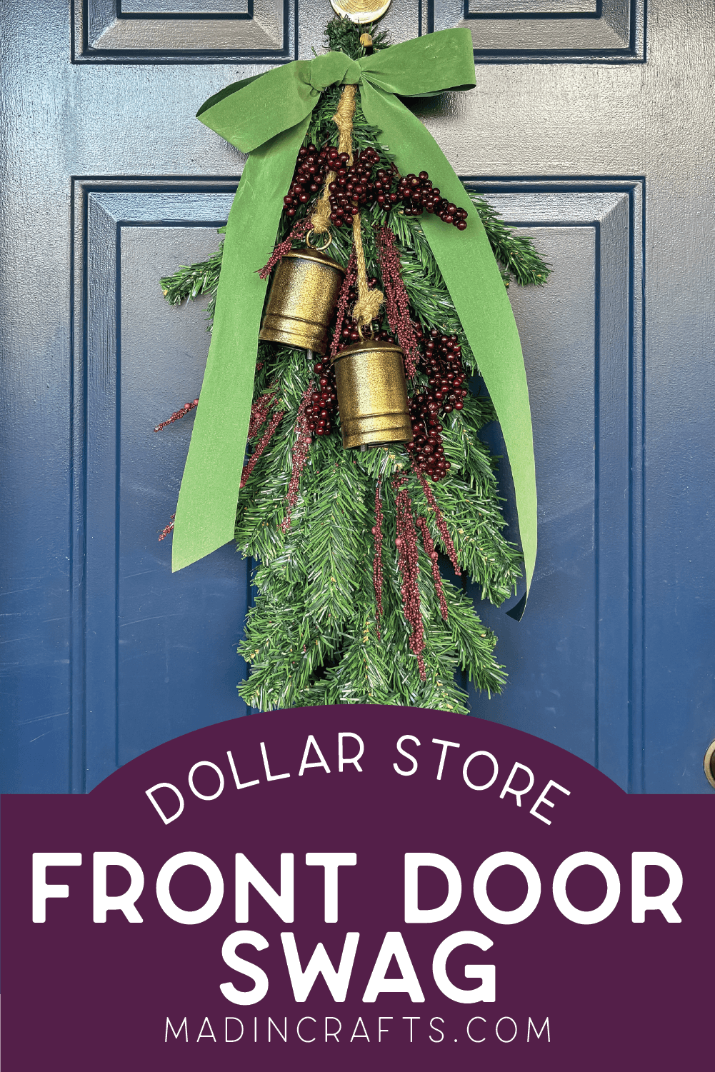 DIY DOLLAR TREE CHRISTMAS SWAG