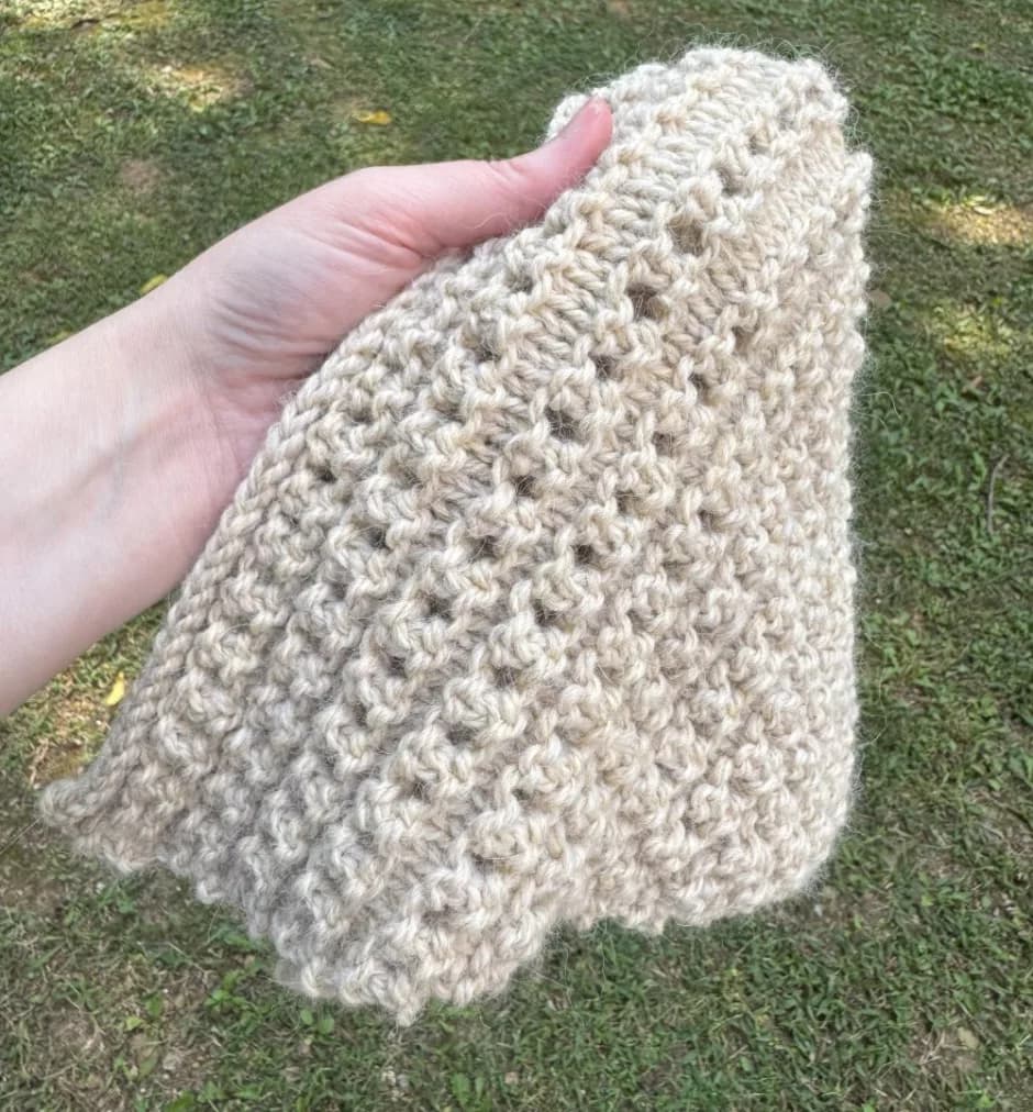 Winter Kerchief Knitting Pattern